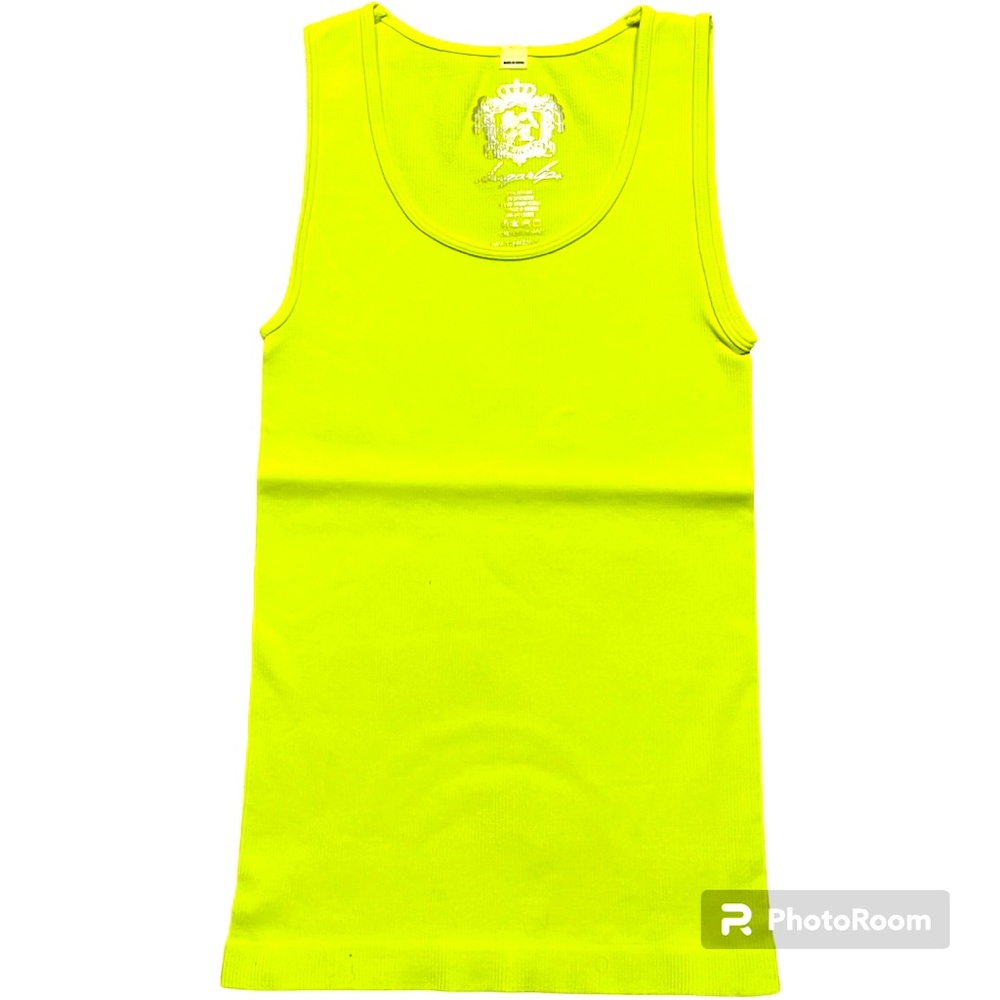 Sugarlips seamless ribbed stretchy tank neon yellow Girls’ One Size Fits Most